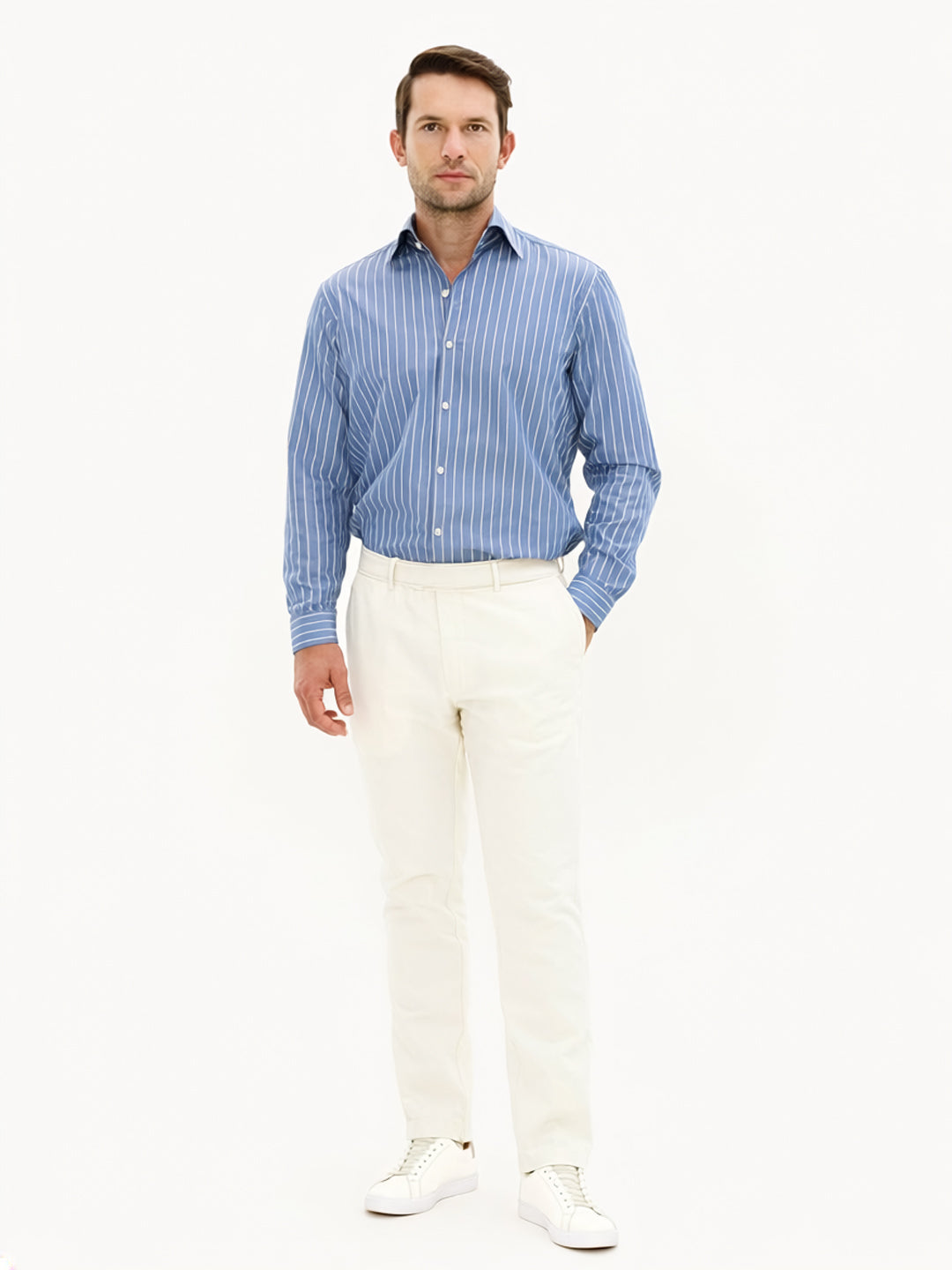 Reg Fit One Piece Wide Stripe Shirt