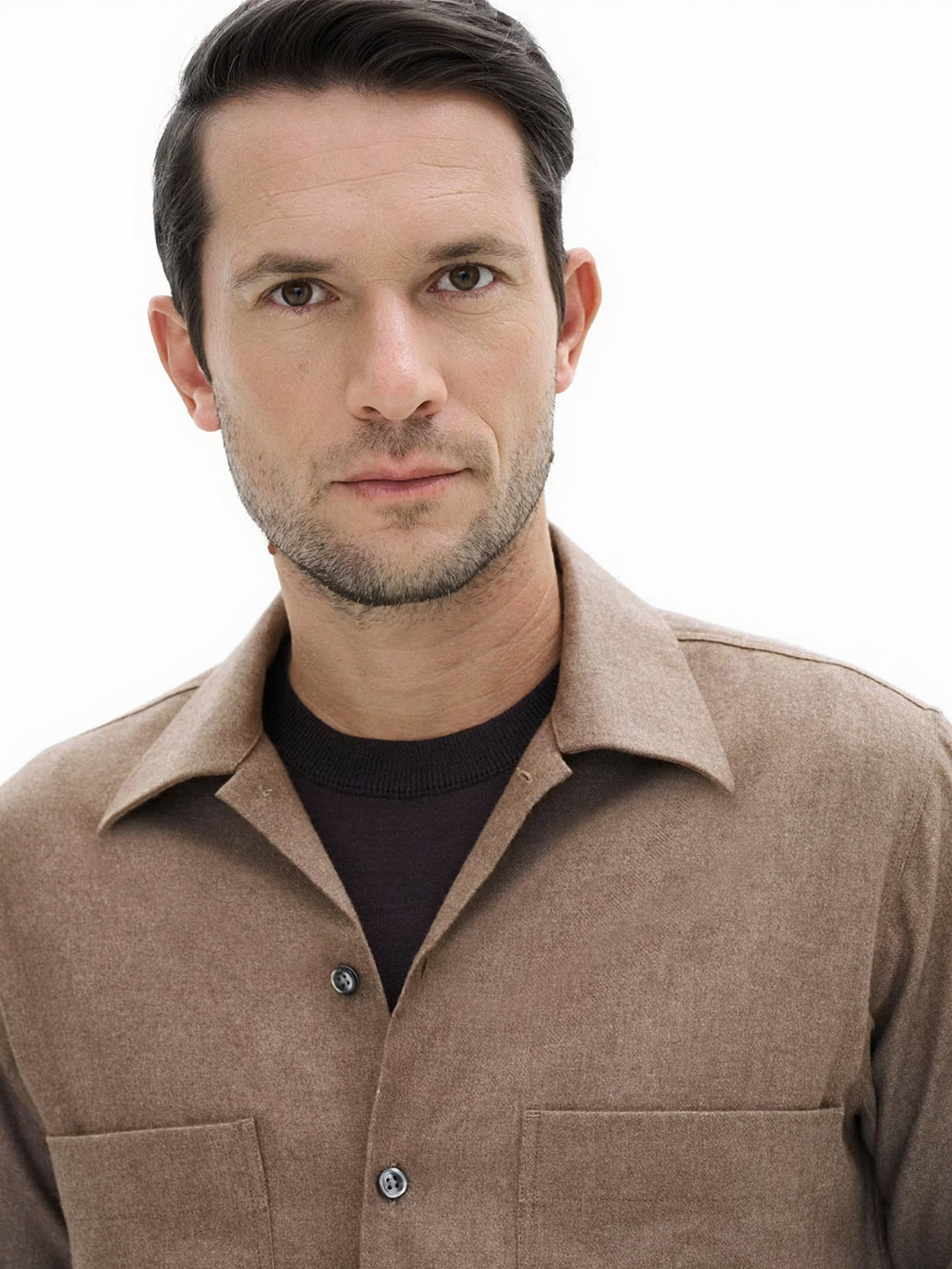 Straight Fit Cuban Winter Twill Shirt