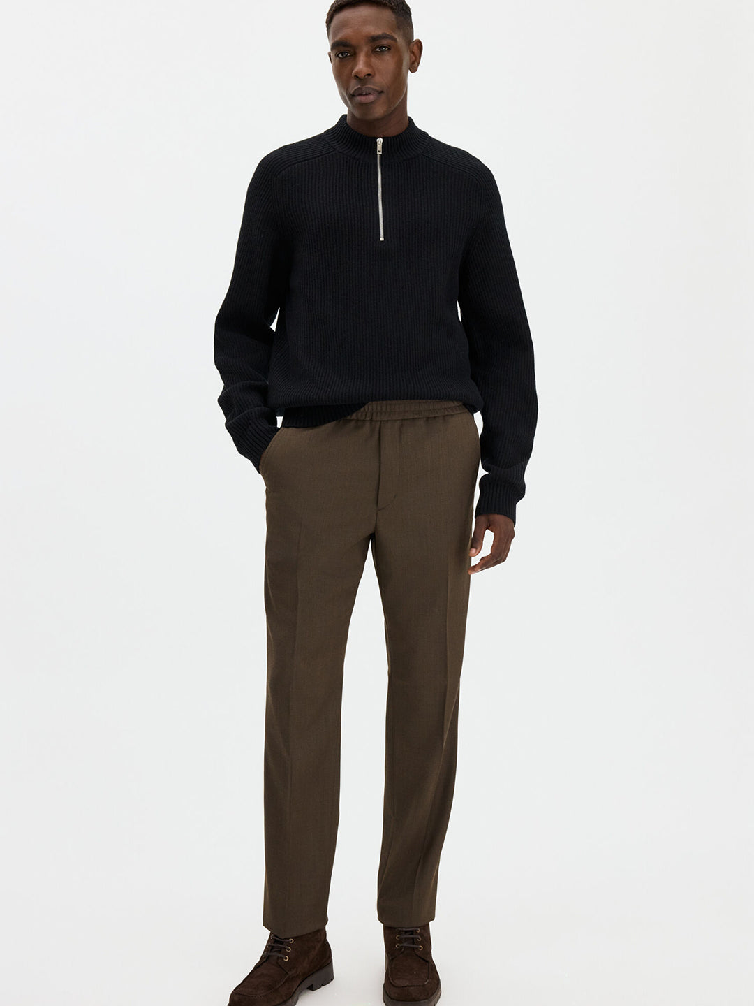 Wool Half Zip Sweater