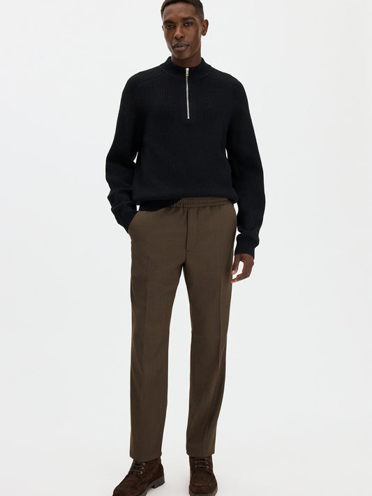 Wool Half Zip Sweater