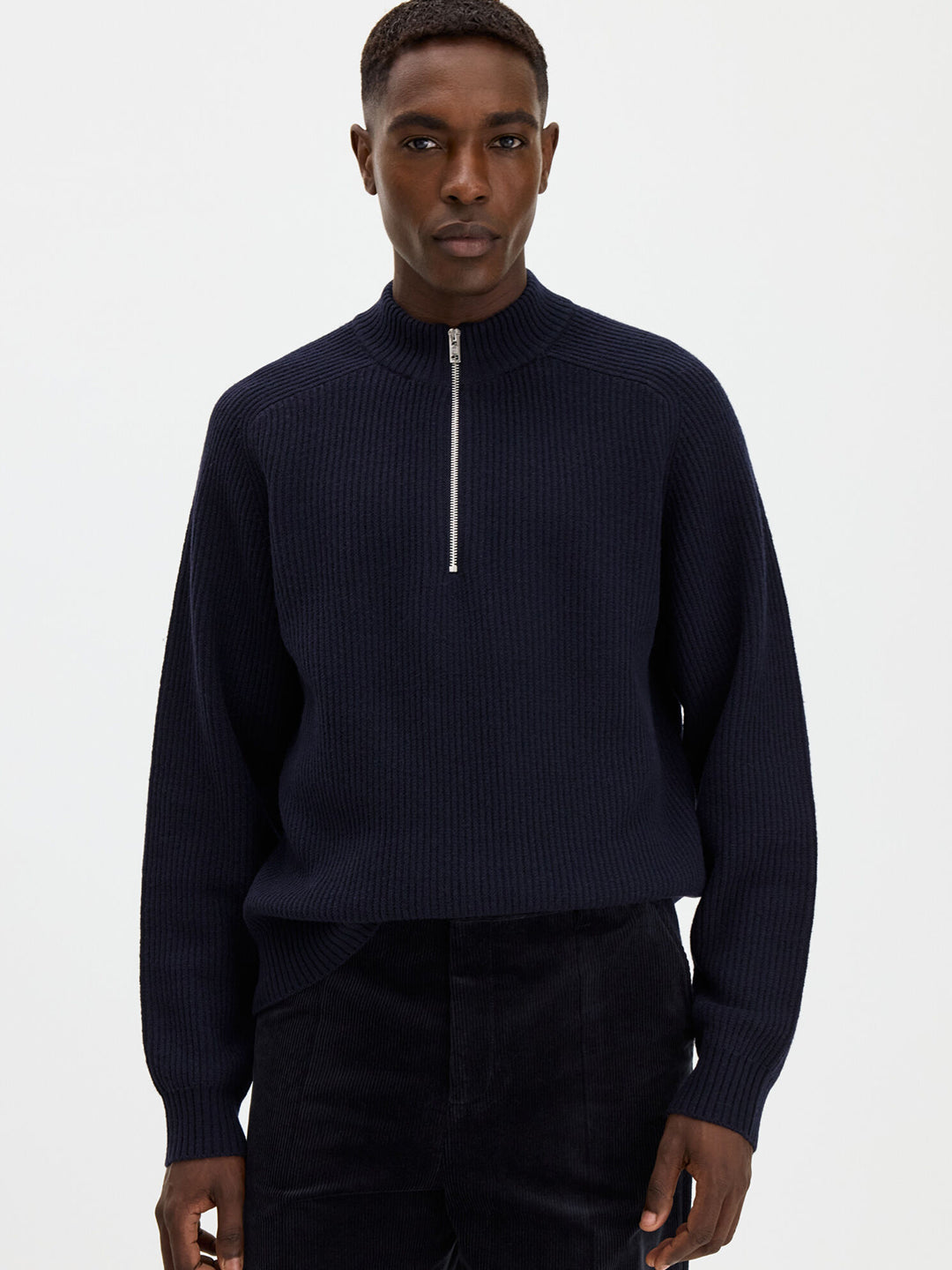 Wool Half Zip Sweater