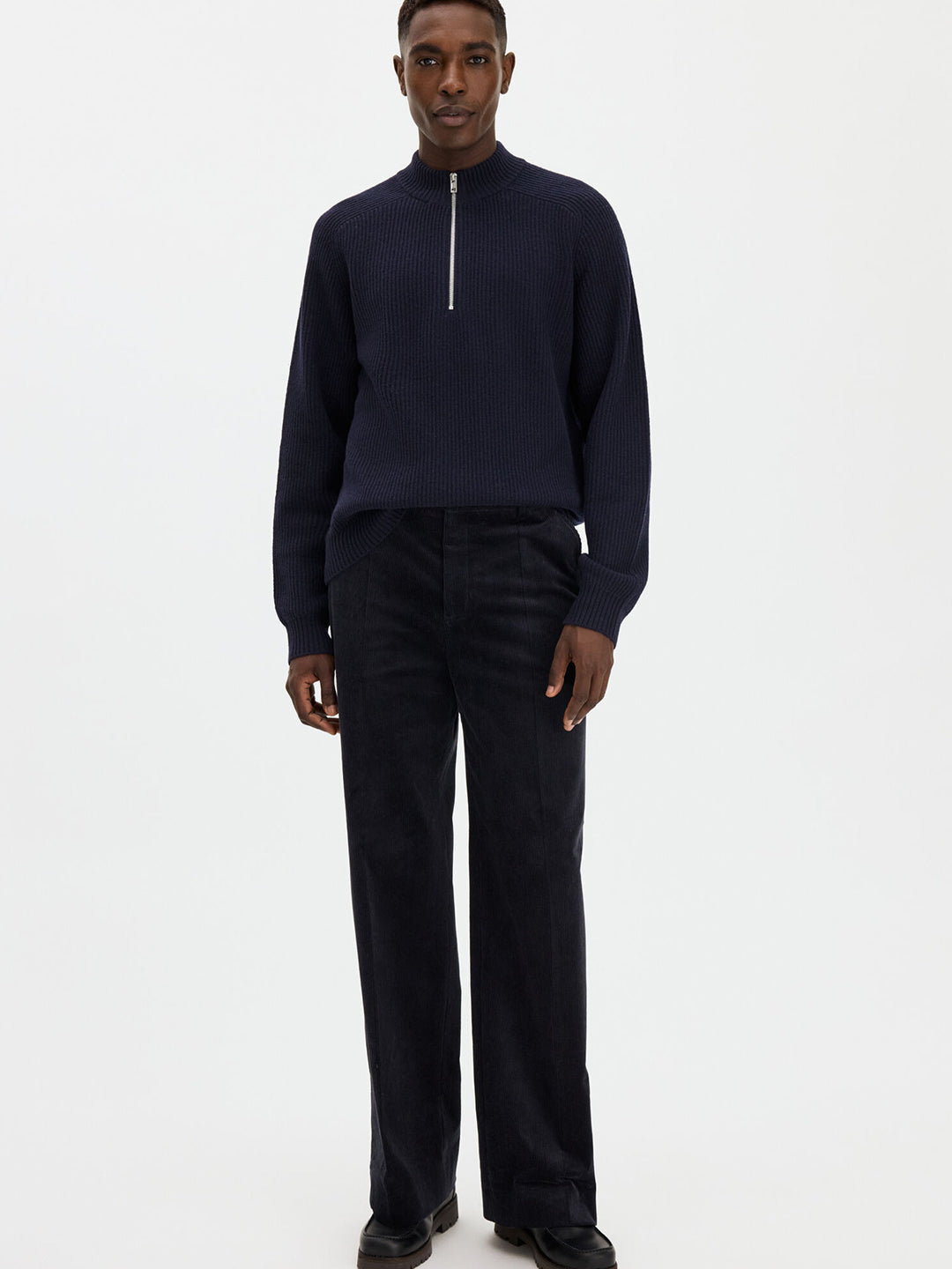 Wool Half Zip Sweater
