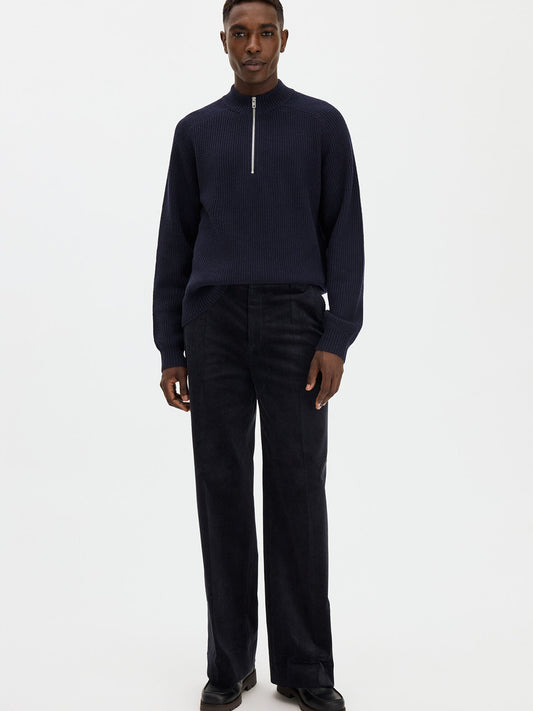 Wool Half Zip Sweater