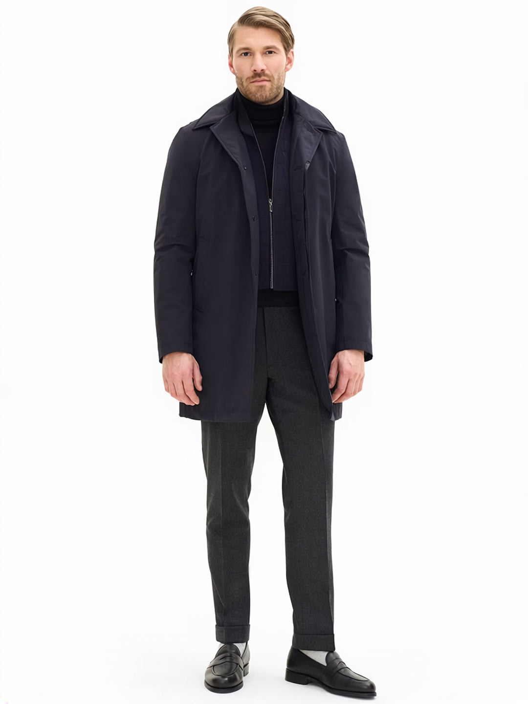 Zipped Padded Car Coat