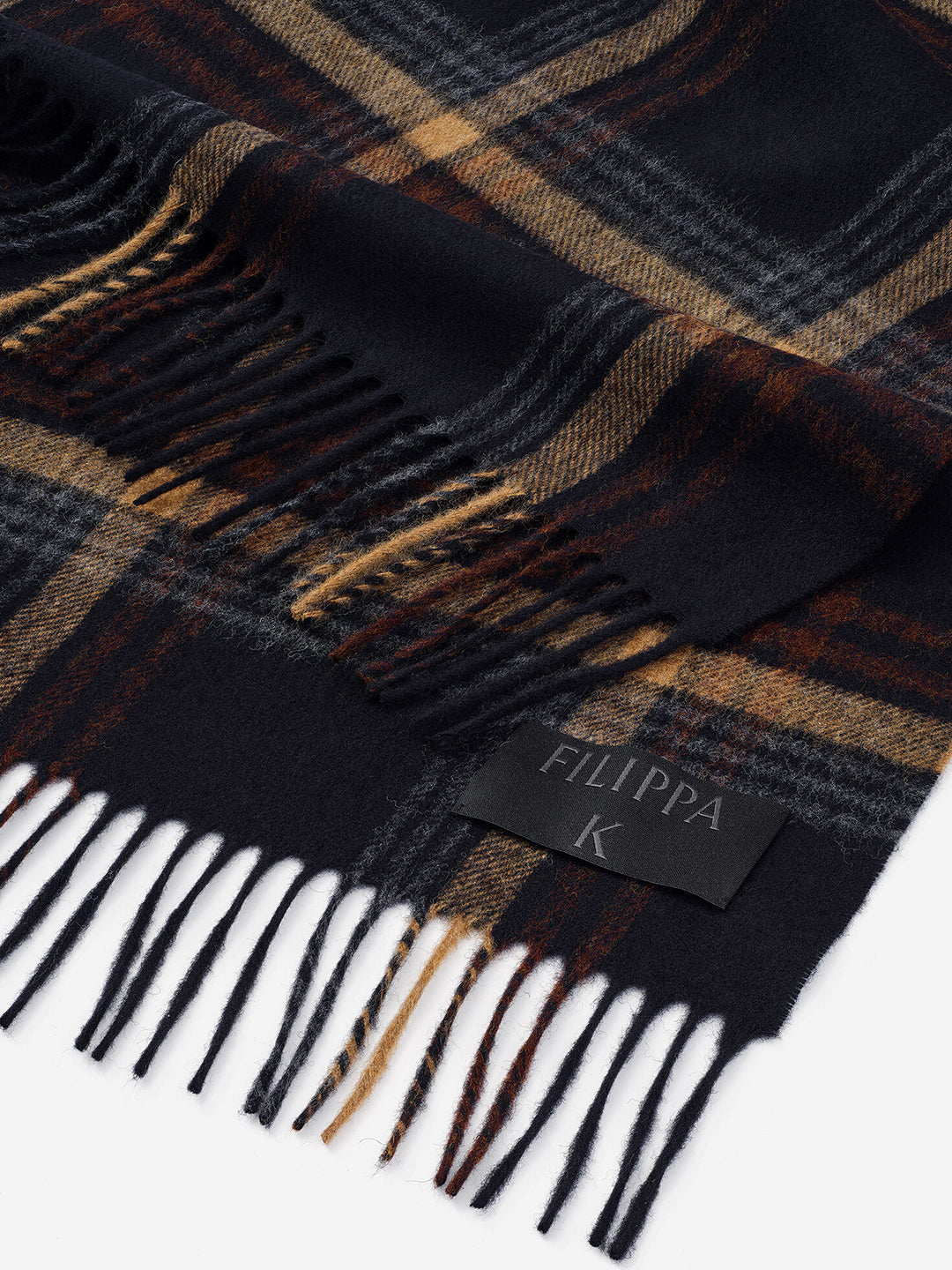 Merino Check Scarf