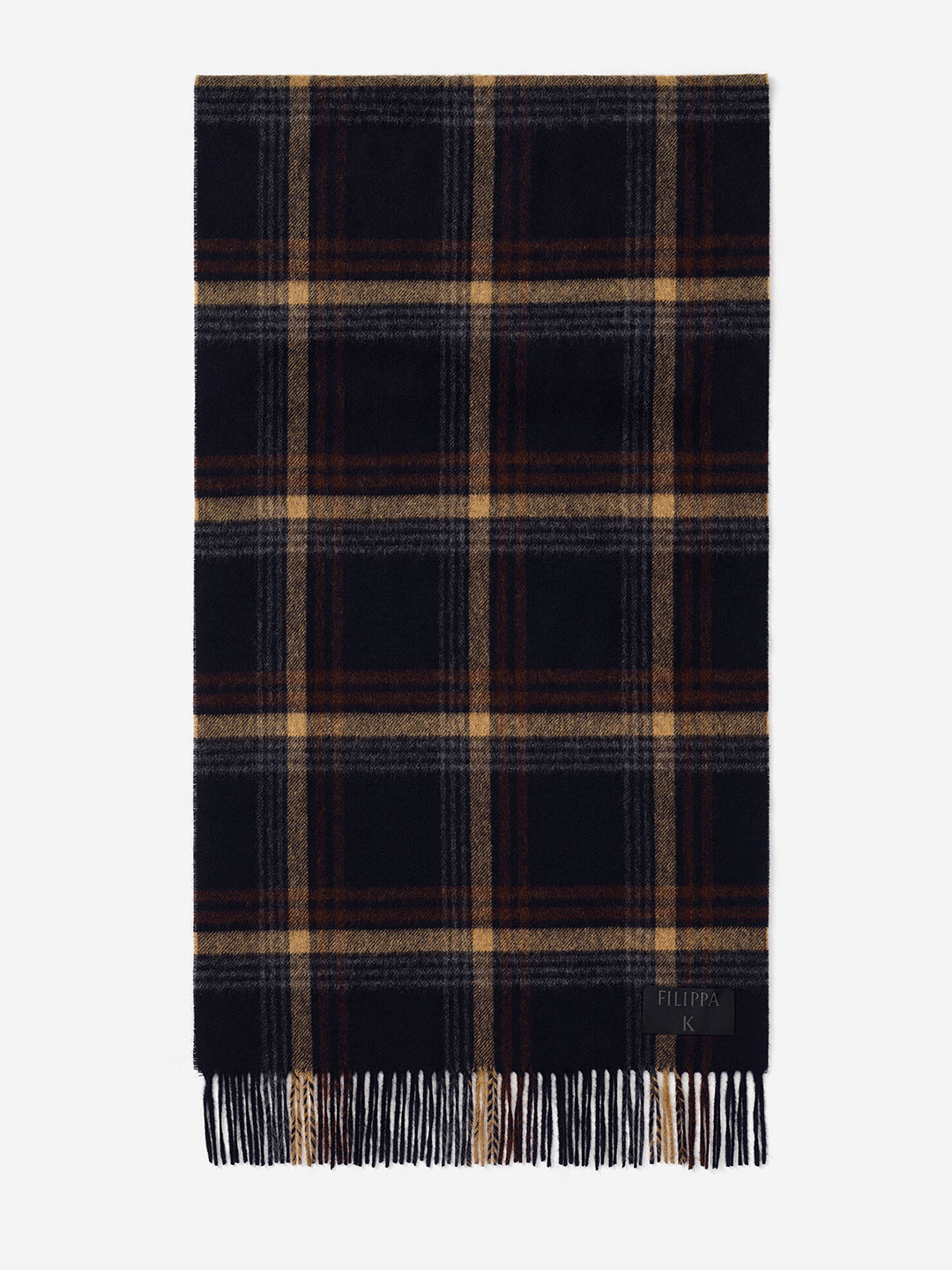 Merino Check Scarf