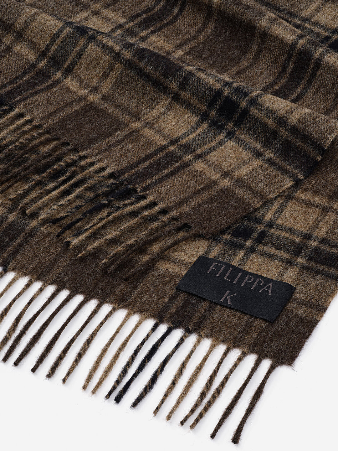 Merino Check Scarf