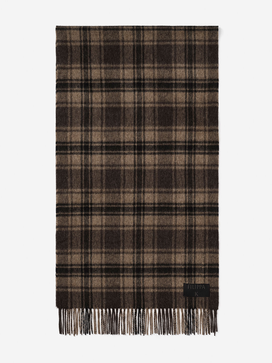 Merino Check Scarf
