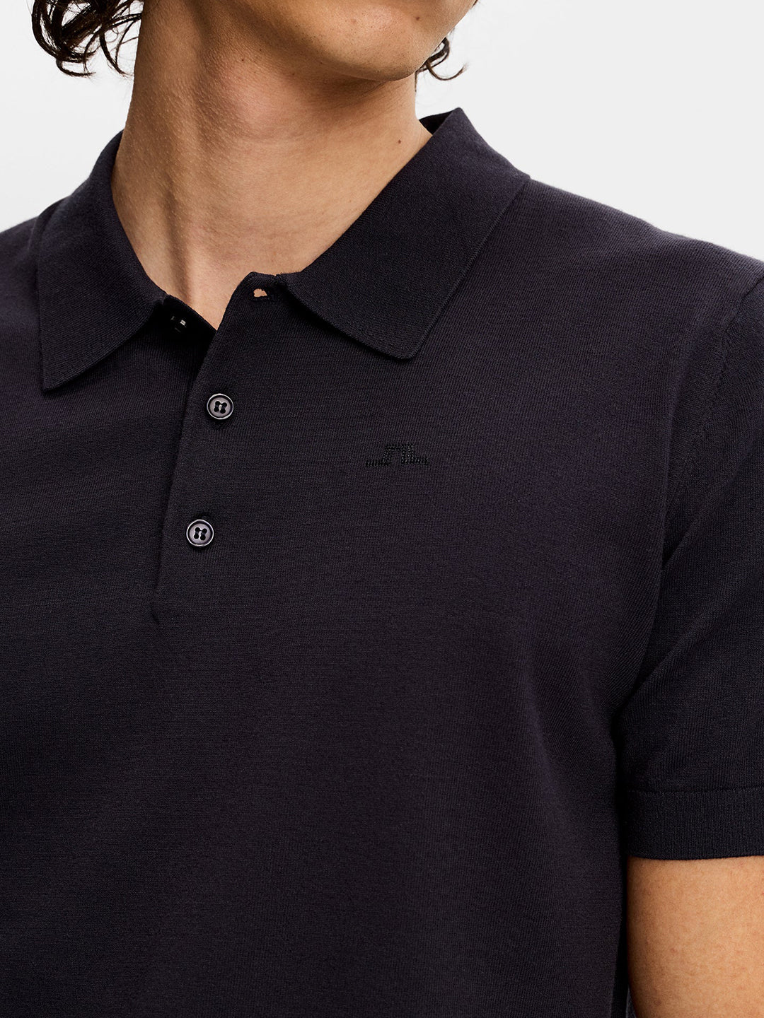 Ridge Knitted Polo T-shirt