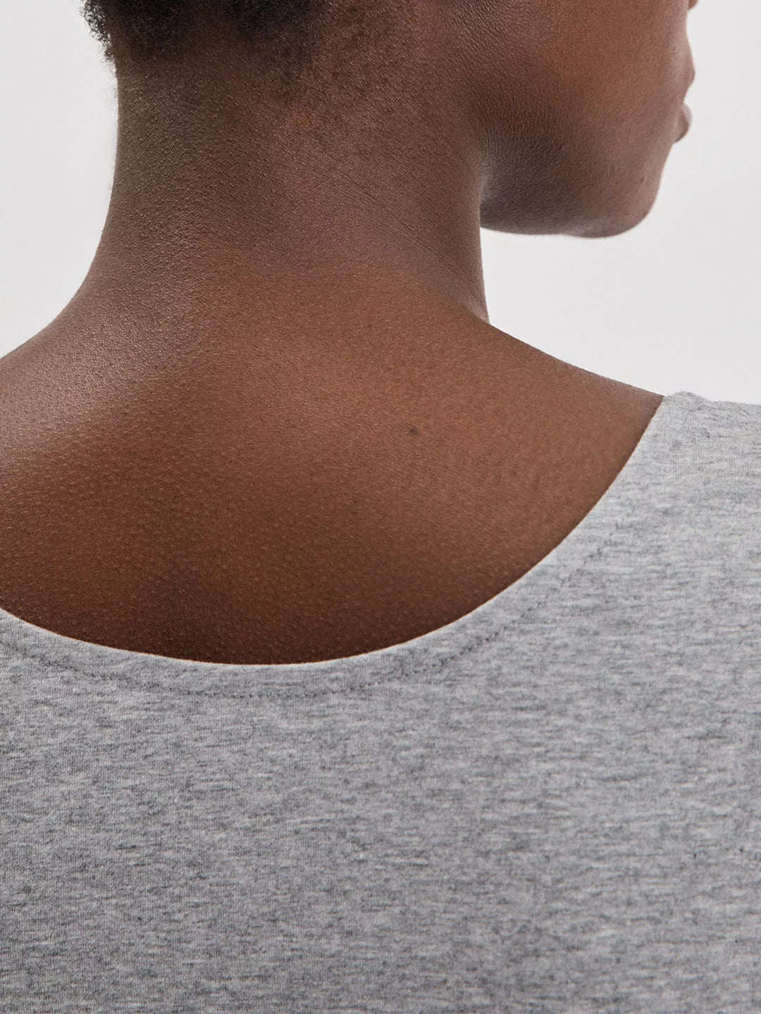 Cotton Stretch Scoop Neck Top