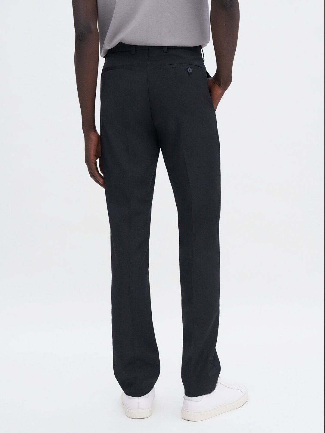 Slim Tapered Wool Trousers