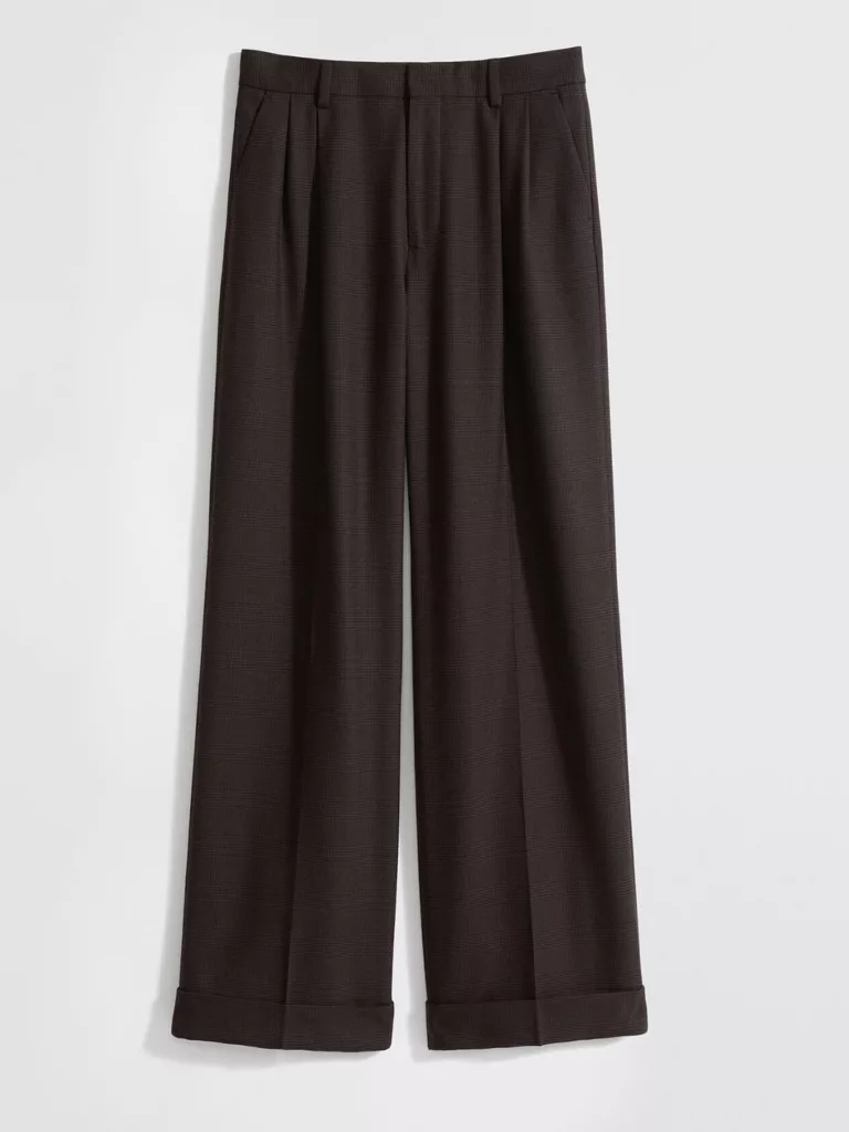 A0000-Kinley-Check-Trouser-Filippa-K-Brown-Houndstooth-Front-Flat-Lay