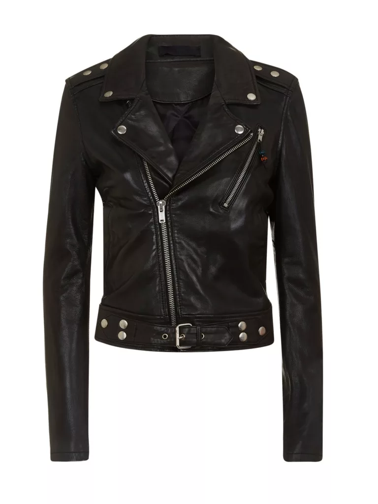 A0132-Leather-Jacket-1-Blk-Dnm-Black-flat-lay-front