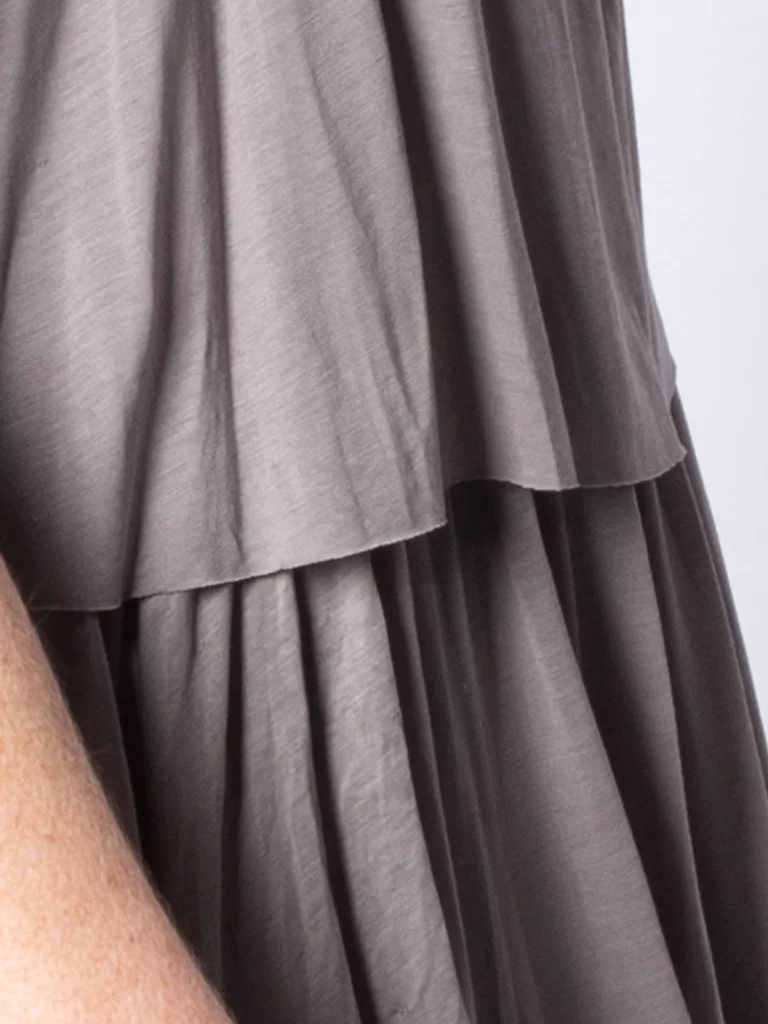 A0254-Sheer-Frill-Dress-Filippa-K-Clay-Side-Close-Up