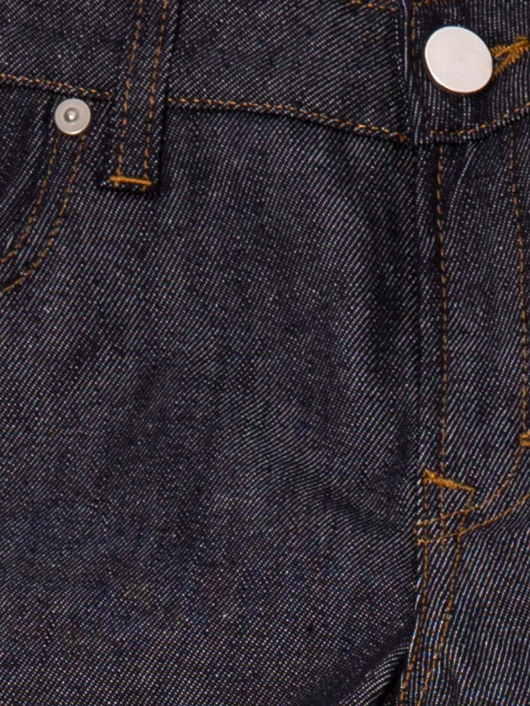 A0338-Debbie-Jeans-Filippa-K-Dk-Blue-Raw-Front-Close-Up-Fabric