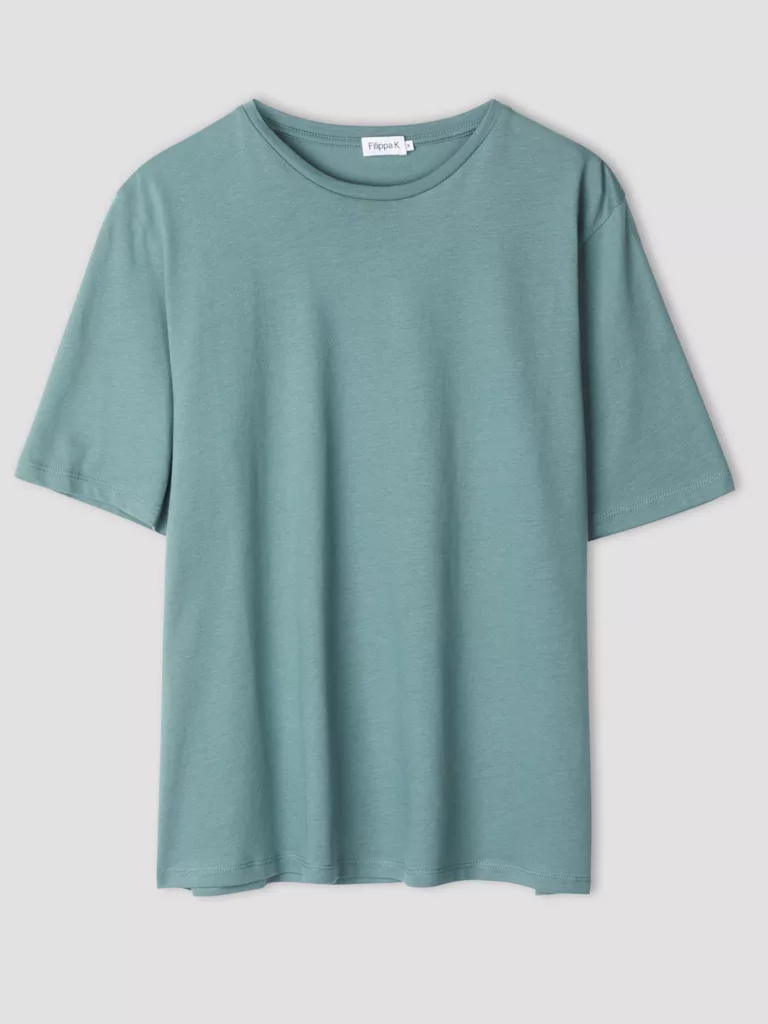 A1032-Annie-Cotton-T-shirt-Filippa-K-Mint-Powder-Front-Flat-Lay