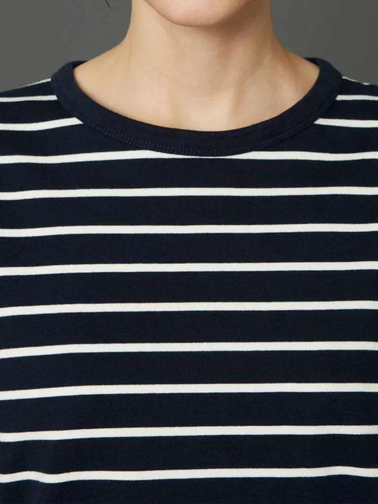 A1075-Hit-Tee-Hope-Sthlm-Dk-Navy-Stripe-Front-Close-Up