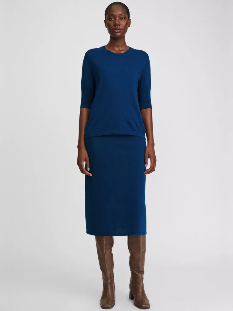 A1084-Honor-Knitted-Skirt-Filippa-K-Marin-Blue-Front-Full-Body