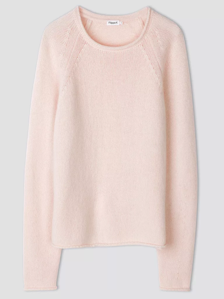 A1092-Dahlia-Sweater-Filippa-K-Faded-Pink-Front-Flat-Lay
