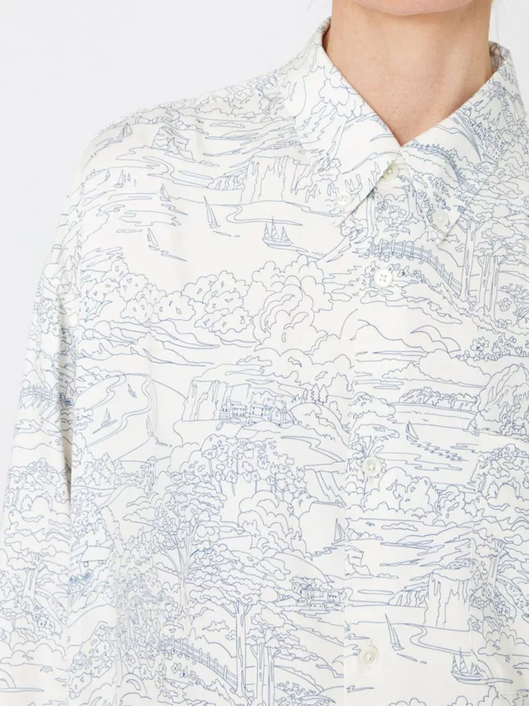 A1109-Box-Shirt-Hope-Sthlm-Seaside-Print-Front-Close-Up-Fabric