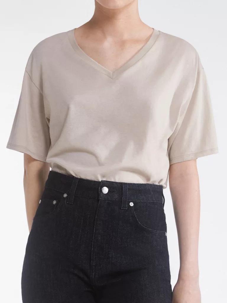A1127-Soft-Cotton-V-neck-T-shirt-Filippa-K-Light-Beige-Front