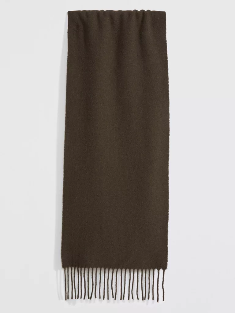 B0000-Cashmere-Blend-Scarf-Filippa-K-Ginger-Brown-Front-Flat-Lay