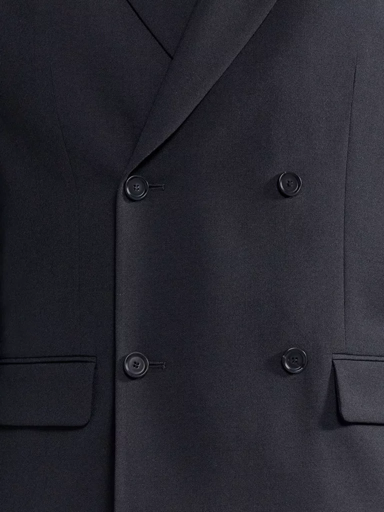B0000-Fred-Double-Breasted-Blazer-Filippa-K-Black-Front-Close-Up-Buttons