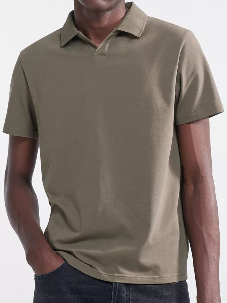 B0000-Lycra-Polo-T-Shirt-Filippa-K-Mole-Grey-Front