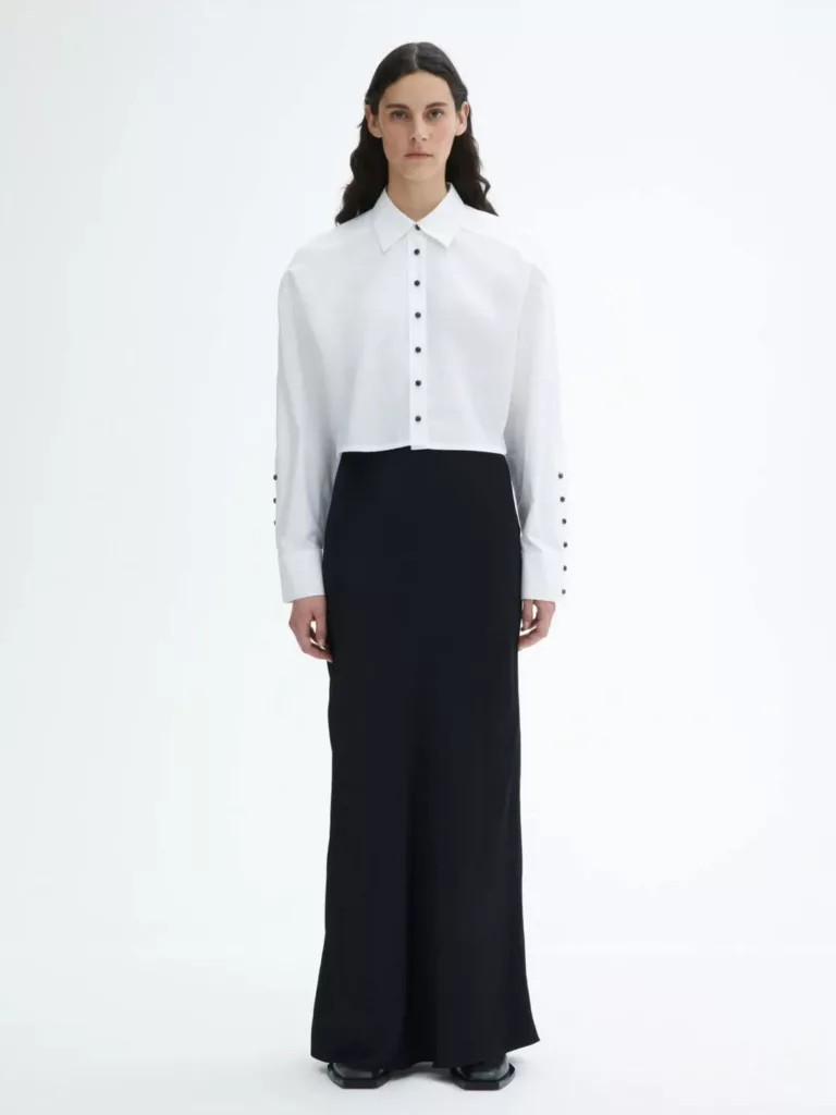 A1228-Cropped-Cotton-Shirt-House-of-Dagmar-White-Front-Full-Body