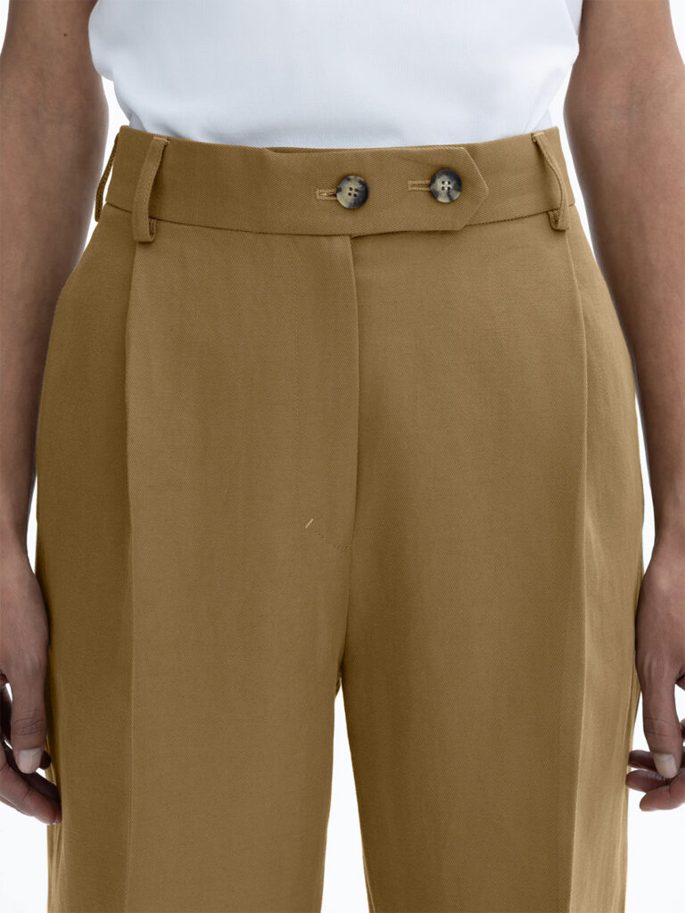 A1241-Pleated-Trouser-House-Of-Dagmar-Warm-Taupe-Front