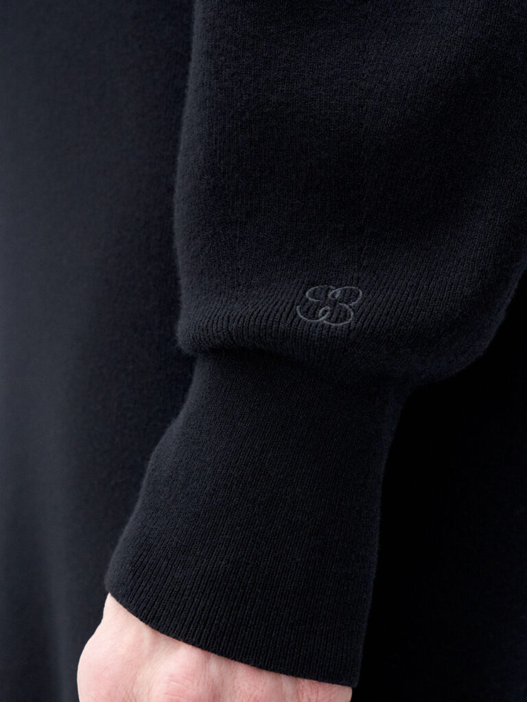A1244-Knit-Polo-Dress-Filippa-K-Black-Sleeve