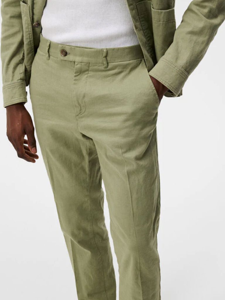 A1644-Lois-4-Way-Stretch-Trouser-J-Lindeberg-Olivine-Close-Up-Front