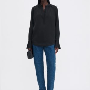 Gathered Raglan Blouse