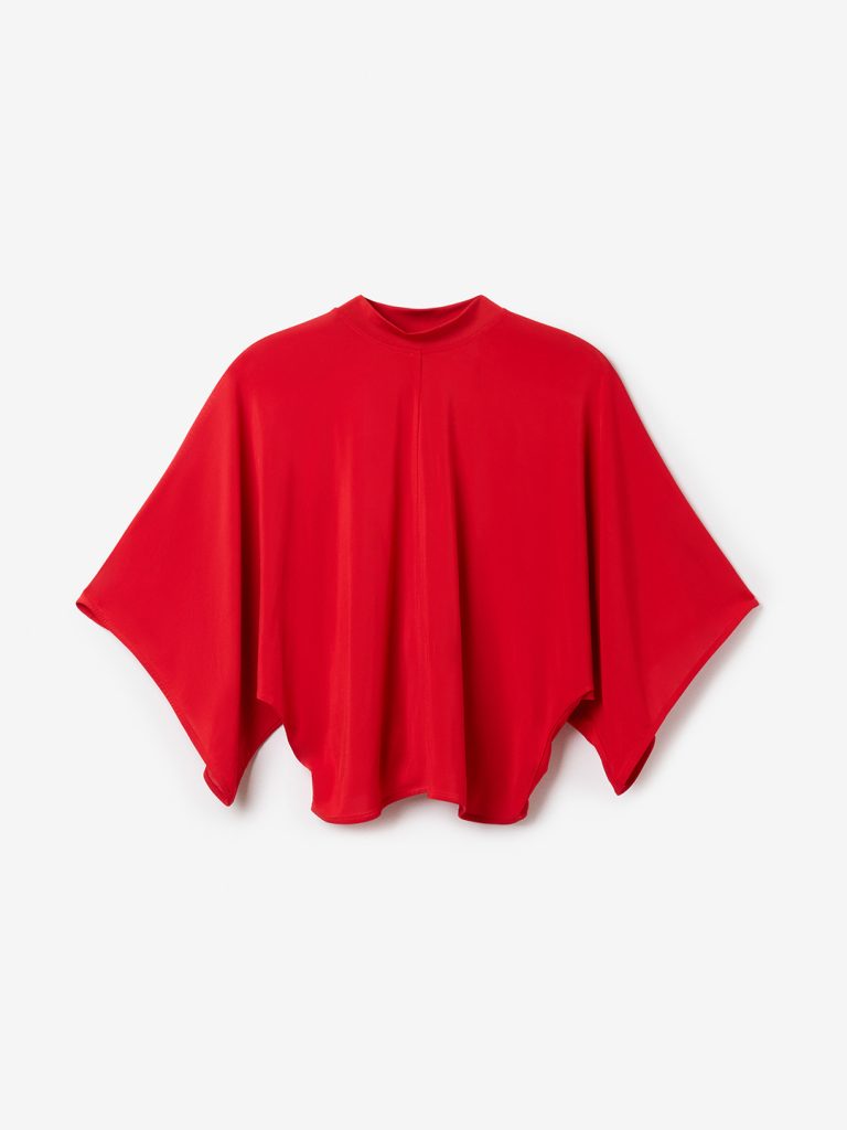 A1788-Jersey-Kimono-Top-House-of-Dagmar-Red-Front-Flat-Lay