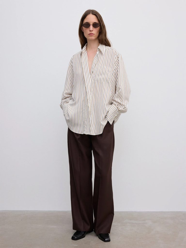 A1789-Fluid-Stripe-Shirt-House-of-Dagmar-Cream-White-Front-Full-Body
