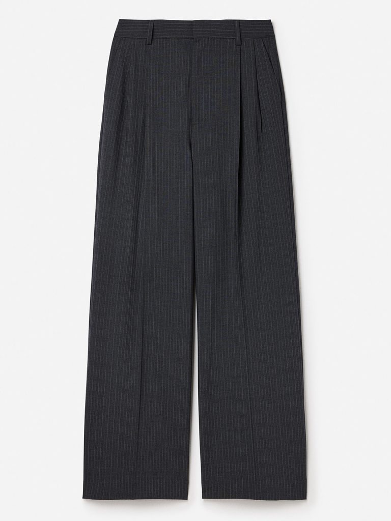 A1795-Darcey-Pinstripe-Trousers-Filippa-K-Anthracite-Melange-Front-Flat-Lay