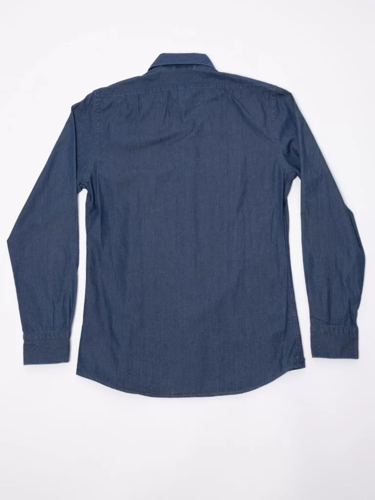 B0472-Daniel-CA-Printed-Indigo-Shirt-J-Lindeberg-Power-Blue-Back-Flat-Lay