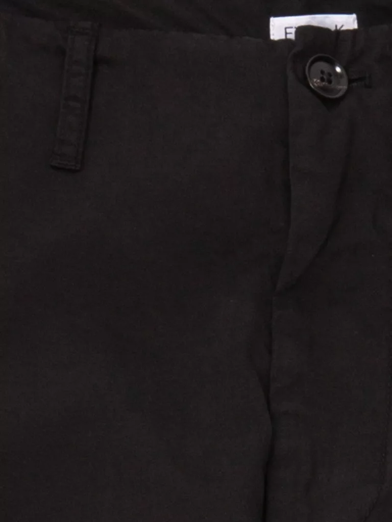 B0622B-Arek-Cotton-Pants-Filippa-K-Black-Front-Close-Up-Fabric