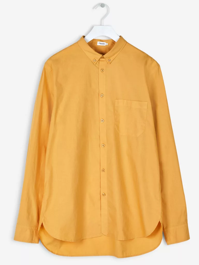 B0705-Peter-Washed-Poplin-Shirt-Filippa-K-Honey-flat_lay