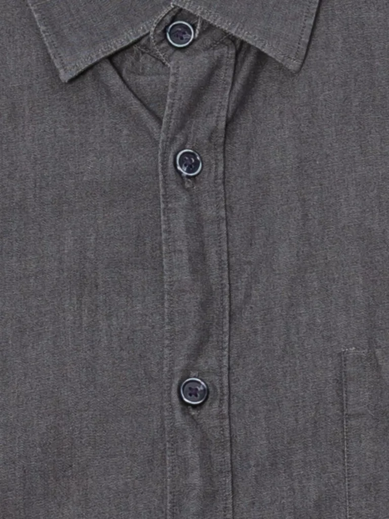 B0910-Ned-Pocket-Shirt-Hope-Sthlm-Black-Dobby-Close-Up-Fabric