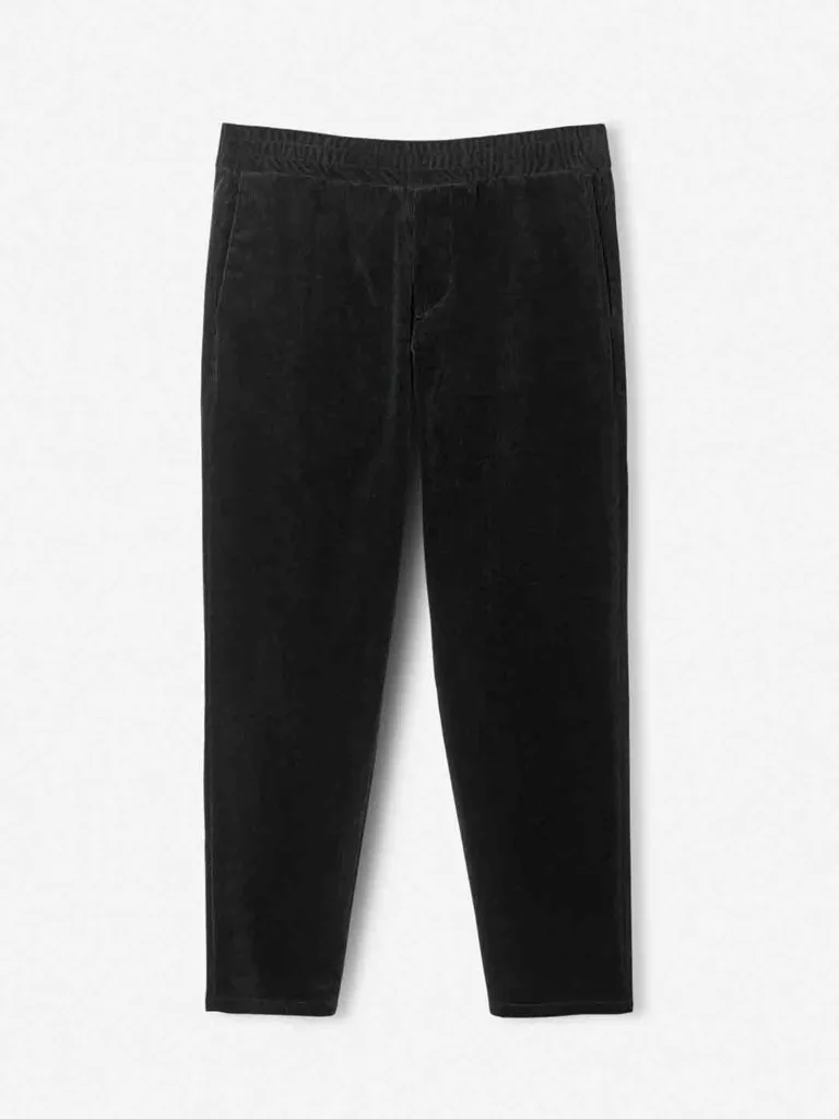 Terry Cropped Corduroy Trouser
