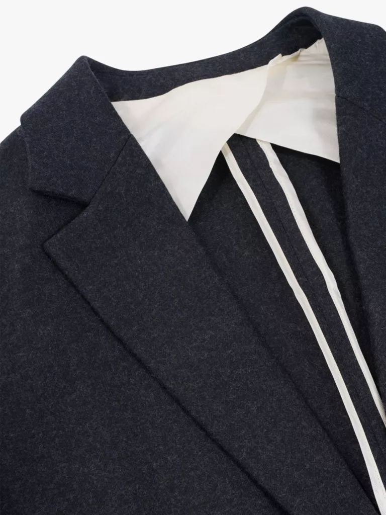 B1066-One-Blazer-Jkt-Uniforms-for-the-Dedicated-Black-Melange-close-up-fabric