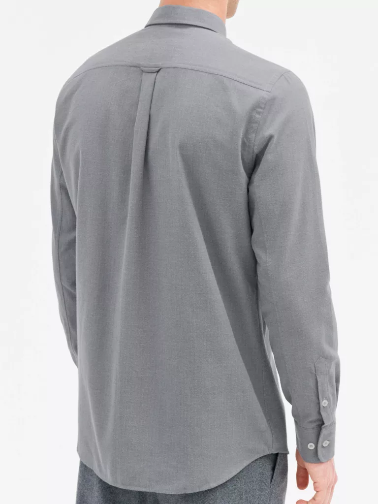 B1071-Ben-Herringbone-Shirt-Filippa-K-Grey-Melange-back