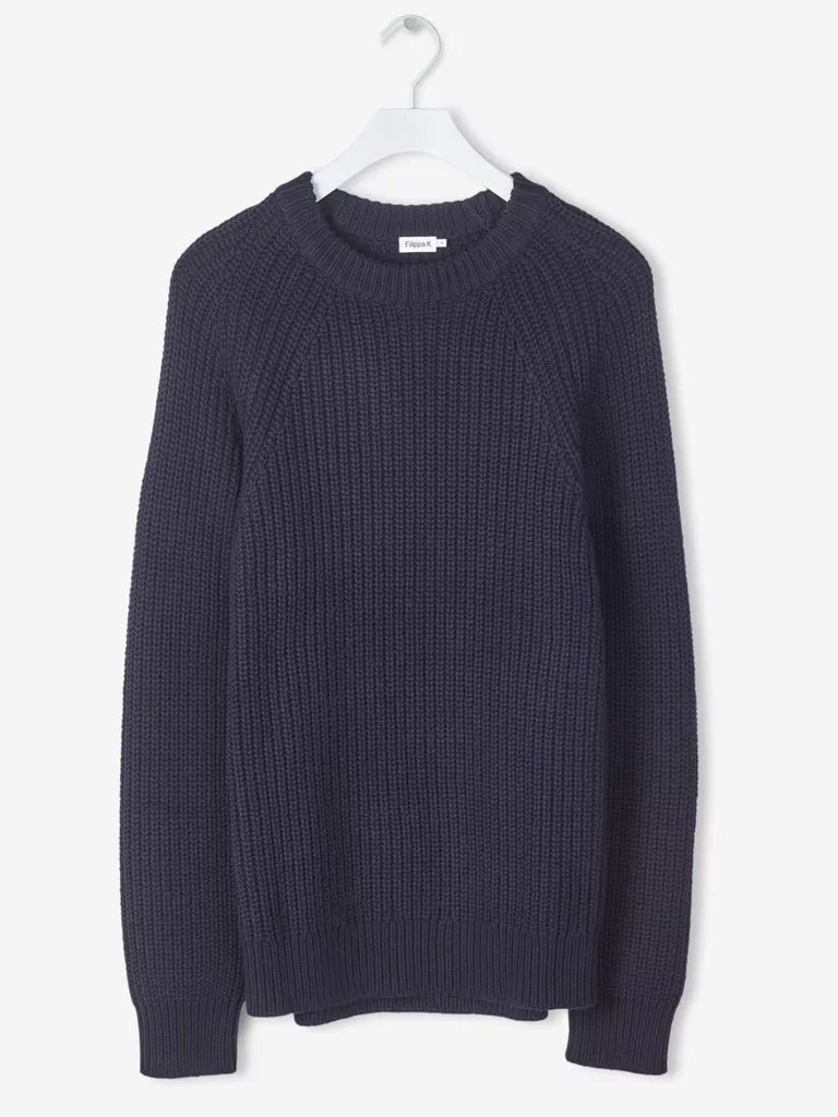 B1127-Chunky-Rib-Cotton-R-neck-Sweater-Filippa-K-Navy-Flat-Lay