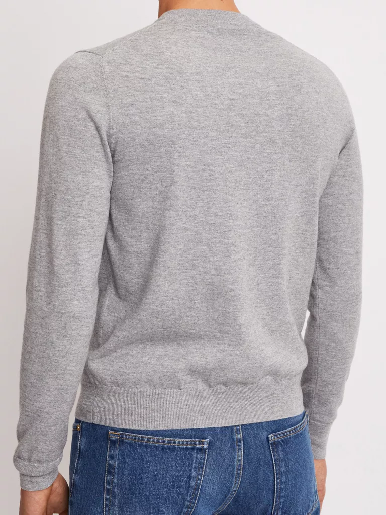 B1157-Cotton-Merino-Sweater-Filippa-K-Lt-Grey-Melange-close-up-back
