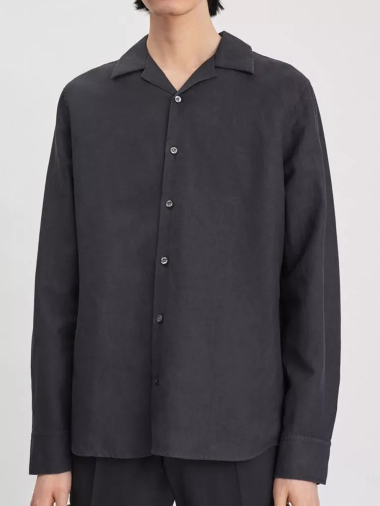 B1173-Jean-Paul-Linen-Shirt-Filippa-K-Ink-Grey-Front