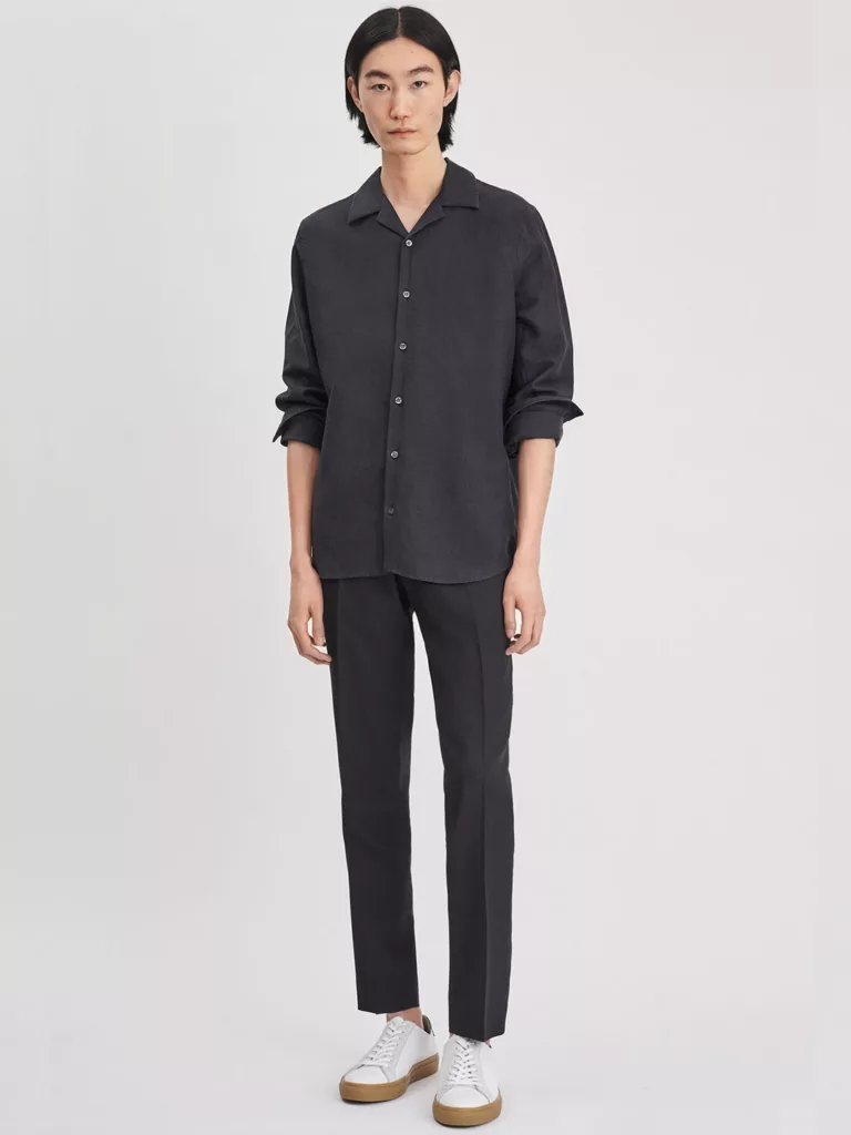 B1173-Jean-Paul-Linen-Shirt-Filippa-K-Ink-Grey-Full-Body-Front