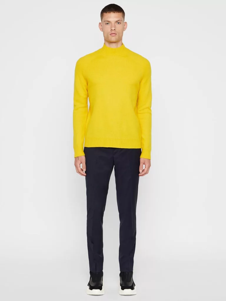 B1208-Tony-Brushed-Wool-Sweater-J-Lindeberg-Sun-Yellow-Full-Body-Front