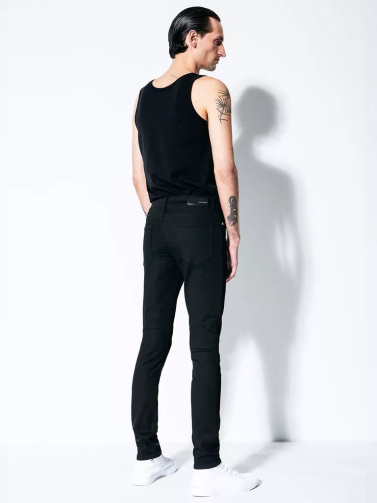 B1236-Jeans-25-Blk-Dnm-Lenox-Black-Back-Full-Body