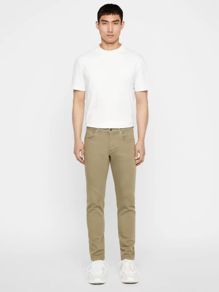 B1290-Jay-Solid-Stretch-Jeans-J-Lindeberg-Covert-Green-Full-Body-Front